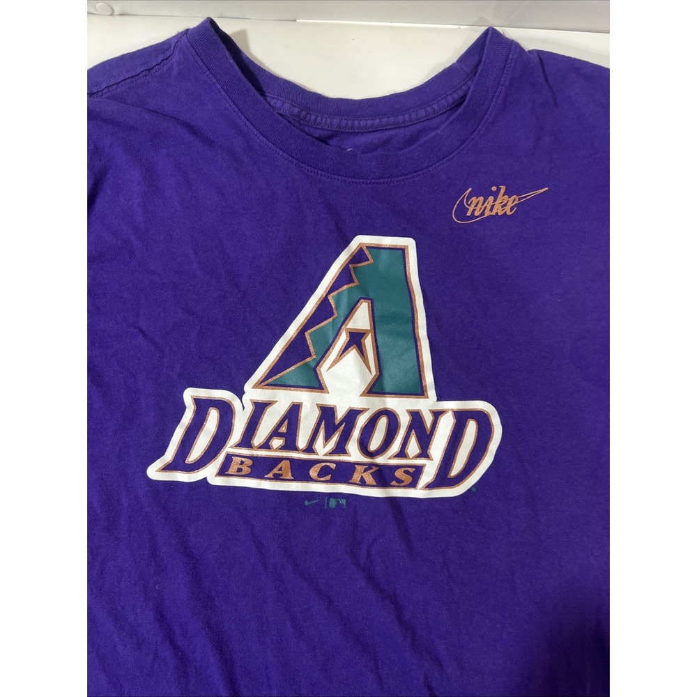 Nike‎ Arizona Diamondbacks XL Purple Dback MLB Baseball Tee